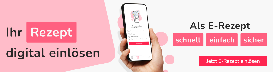 Ihr Rezept digital einlösen und Versandkosten sparen, wenn wenigstens ein verschreibungspflichtiges Produkt auf dem Rezept steht.