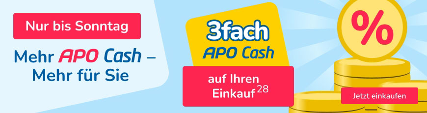 Nur für kurze Zeit! 3 % Basis APO Cash auf Ihren Einkauf