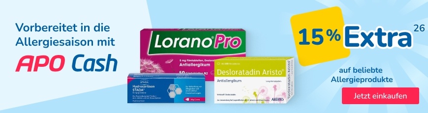 Allergiesaison: Jetzt vorbereiten und extra Apo Cash sammeln