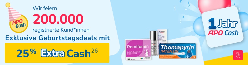 Wir feiern 1 Jahr APO Cash