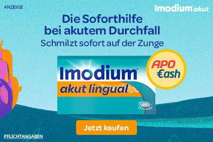 Imodium akut lingual die Soforthilfe bei akutem Durchfall