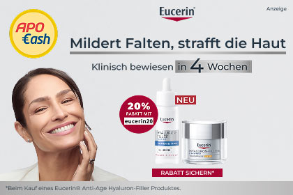 Eucerin Hyaluron Filler für kurze Zeit mit extra APO Cash