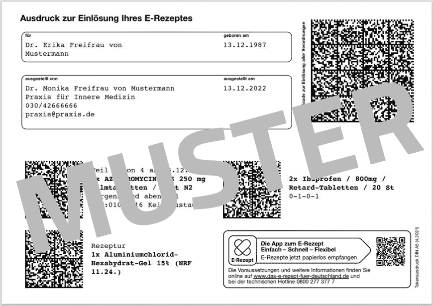 e-Rezept Muster